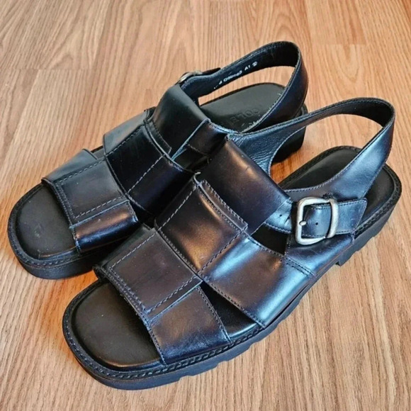 Cole Haan Leather Men\'s Fisherman Grandpacore Casual Black Sandals Shoes Size 10 main image 8